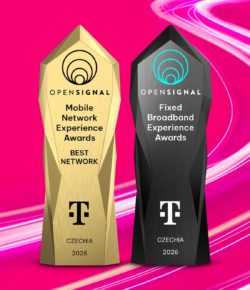 T-Mobile má opět nejlepší síť v ČR a letos přidal i prvenství v oblasti pevného internetu, potvrdil Opensignal